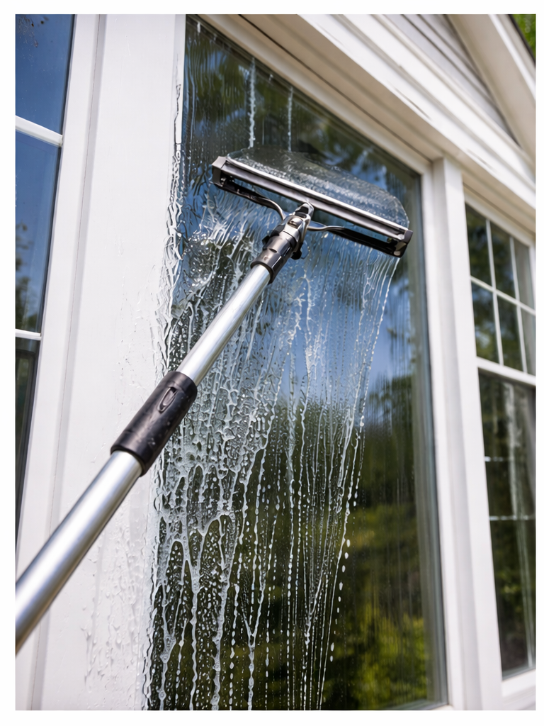 Exterior window cleaning